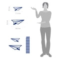 thumbnail image 2 of Flying Paper Airplane Kids Modern Wall Art Decal, 2 of 4