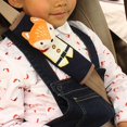 thumbnail image 3 of 2Pcs Cute Cartoon Doll Styling Car Seat Belt Cover Shoulder Strap Pad Fox, 3 of 6