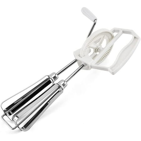 

Manual Hand Mixer Stainless Steel & Silicone Non-Stick Coating Hand Egg Mixer Rotary Manual Hand Whisk Egg Beater Stainless Steel Mixer Kitchen Tools