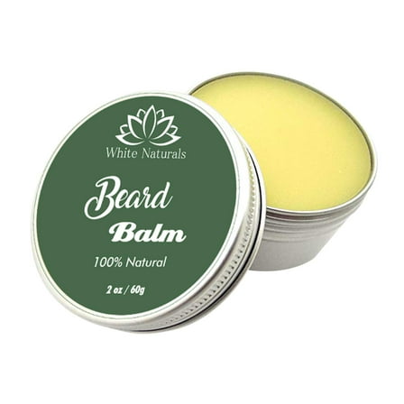Organic Beard Balm, Perfect Gift for Men, Natural Styling Balm for Ultimate Shine, Softens & Soothes Your Beard by White Naturals