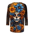 thumbnail image 3 of SHE IS My Orders past Orders Long Sleeve Shirts for Women Casual Plus Size Womens Tops 2025 Fall Trendy White Blouse for Women Long Sleeve Womens Tunic Tops, 3 of 4