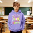 thumbnail image 4 of Happy 100 Days of School Unisex Hoodies for K_ids - Funny Print Drop Shoulder Long Sleeve Sweatshirts, Casual Back to School Tops for B`oys & G`irls, 4 of 6