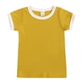 thumbnail image 3 of BULLPIANO Toddler Baby Boy Girl Summer Clothes Ribbed Knit Short Sleeves T-Shirt Tops + Shorts Cute Outfits Set, 2-3 Years, 3 of 7