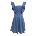 thumbnail image 5 of WILLBEST Robes d'Été Décontractées pour Femmes Robe en Denim d'Été Tendance pour Femmes Décontractée à Manches Fluides Dos Ouvert Tenue en Jean Idéale pour les Événements Extérieurs et la Mode de Tous les Jours, 5 of 5