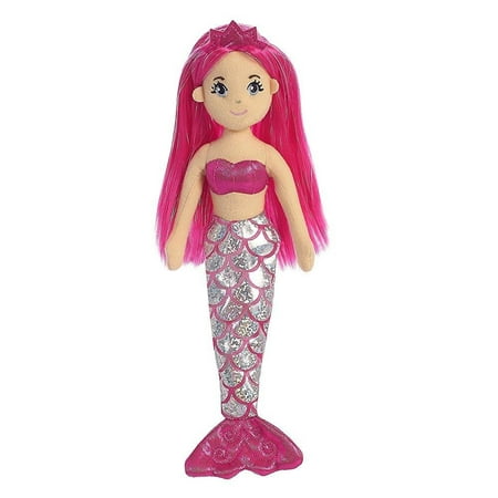 - Aurora World Sea Sparkles Mermaid Plush, Garnet, Small