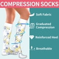 thumbnail image 5 of 6Pairs Compression Socks for Women and Men - Best for Circulation, Running, Athletic, Recover, Nurse, Travel, 5 of 7