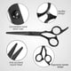 thumbnail image 3 of Juego de tijeras para cortar el cabello, tijeras para adelgazar/texturizar, tijeras para peluquería, 3 of 6