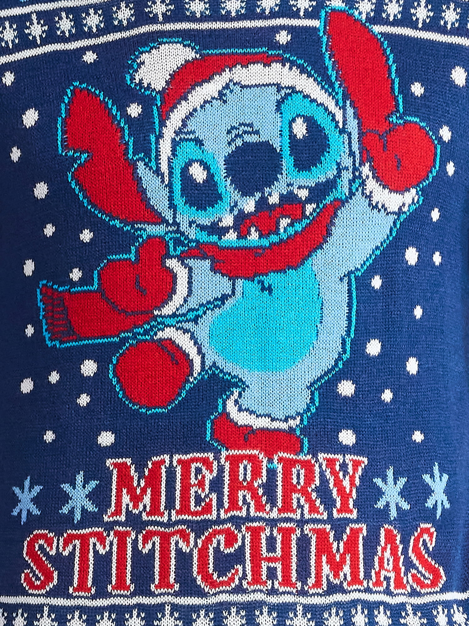 Disney Stitchmas Men's and Big Men's Holiday Sweater, Sizes XS-3XL