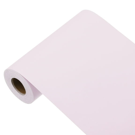 Uxcell 393"x5.9" Light Pink Wallpaper, Peel and Stick Wallpaper, Pink Contact Paper Solid Color Vinyl Self-Adhesive Wall Paper Decorative for Wall Covering