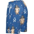 thumbnail image 4 of FREEAMG Cute Pirate Monkey Cartoon Trendy Pattern Men's Pajama Pants Shorts Sleepwear Lounge Pajama Bottoms, 4 of 7