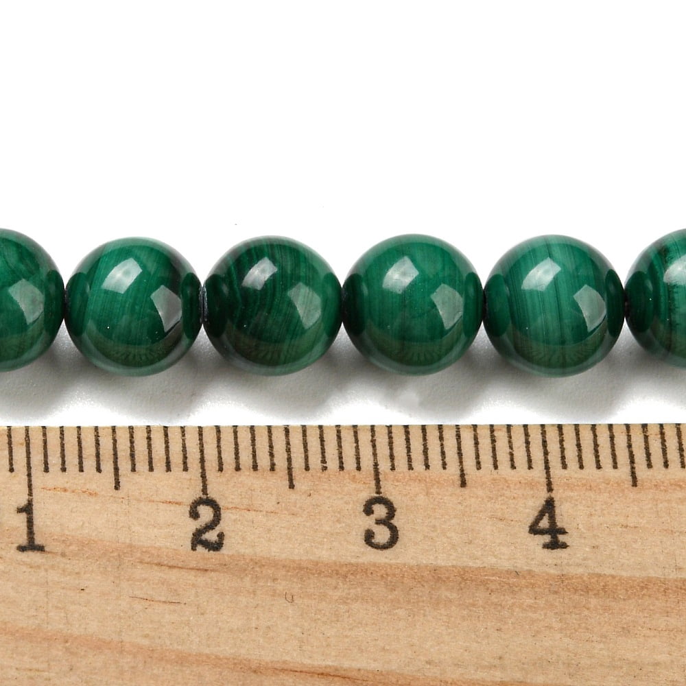 1strand Natural Malachite Beads Strands Round 8mm Hole: 1mm about 50pcs/strand 15.7 inch