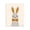 Minimal Rabbit Bowtie, variant on Stupell Industries Mid-Century Blue Crescent Moon Face Canvas Art, 16 x 20, by Jessica Beck