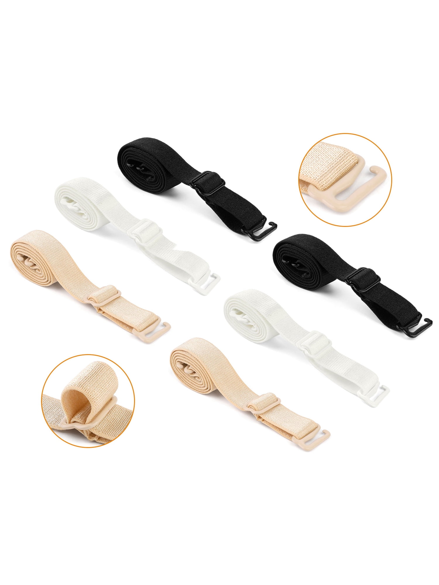 Unique Bargains Stretchable Shoulder Bra Shoulder Straps Women Elastic Bra Straps
