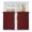 Dark Red, variant on Vintage Dark Red Kitchen Curtains, Farmhouse Retro Solid Color Linen Texture Light Filtering Window Curtain Panels, 2Pcs Rod Pocket Window Treatments Set for RV Dining Room Study Room 42x45 Inches
