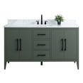 thumbnail image 4 of Vanity Art 60” Single Sink Bathroom Vanity Cabinet with Engineered Marble Countertop, 4 of 9
