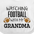thumbnail image 4 of Inktastic Watching Football with My Grandma Boys or Girls Baby Bib, 4 of 4