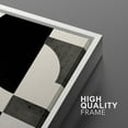 thumbnail image 5 of IDEA4WALL Framed Canvas Print Wall Art Minimalist Black And White Abstract Collage Illustrations Geometric Splicing Graphics Modern Art Bohemian Artwork for Home Decor - 16"x24" White, 5 of 5