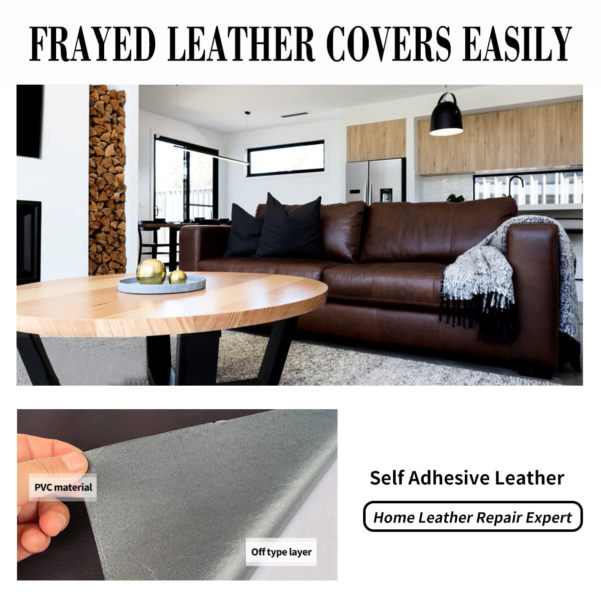 Leather Repair Patch, 16X79 inch Self Adhesive Leather Repair Large Leather Repair Tape