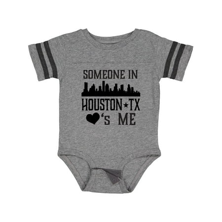 

Inktastic Houston Texas Someone Loves Me Skyline Gift Baby Boy or Baby Girl Bodysuit