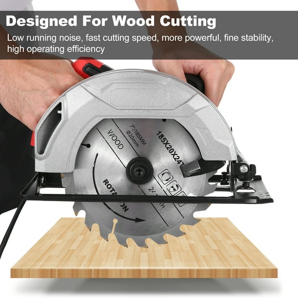 1200W Corded Without 5400RPM Circular Saw Kit Handheld Metal and