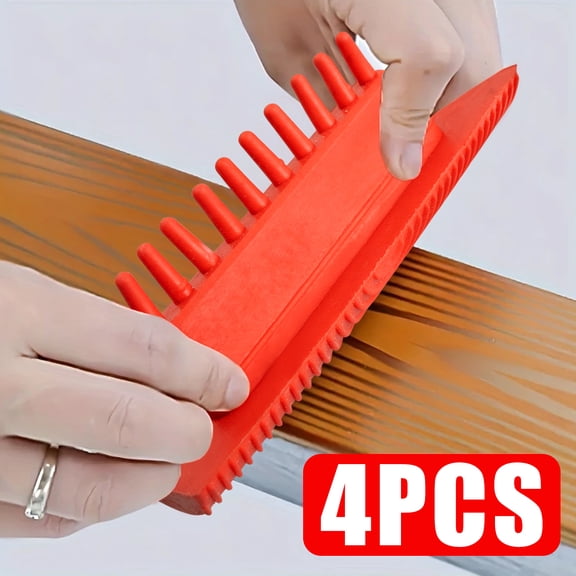 SPOCAX Wood Grain Paint Tool Faux Wood Graining 4 Pack