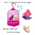 thumbnail image 2 of Control de voz de sonido inductivo activar chirrido canto jaula de pájaros niños juguete divertido, 2 of 5