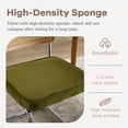 thumbnail image 3 of Kitchen Table and Chairs for 2, 31.5" Dining Table Set for 2 with Velvet Upholstered Chairs, 3 Piece Round Kitchen Table Set, Dining Room Table Set for Small Space, Apartment, 3 of 9