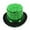 Green, variant on Cowboy Sequin Tall Hat British Gentleman Jazz Magician Performance Rain Silk Bowler Blue One Size