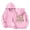 Pink, variant on Wangkekeji Girls Casual Long Sleeve Hoodies Cute Oversized Pocket Sweatshirt Tops Teenager Clothes