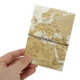 thumbnail image 3 of Unique Bargains 1 Pc Passport Holder Durable Map Design Document Holder for Travel Yellow Brown, 3 of 5