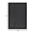 thumbnail image 2 of Indoor Outdoor Rug  5x7 Bordered Dark Grey Black Modern Area Rugs For And Patios Kitchen Hallway Mats Washable Porch Deck Outside Carpet (bordered 5 X 7), 2 of 9