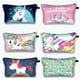 thumbnail image 2 of Bolsa de cosméticos de unicornio para mujer, para chica Neceser de maquillaje, bolsa de artículos de tocador para viaje, soporte para lápiz labial, bolso de mano para mujer, estuche de cosméticos Kawa qiuyongming unisex, 2 of 2