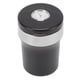 thumbnail image 5 of Cenicero de coche con reloj y LED, mini cubo de basura de acero inoxidable para cigarrillos, color negro y plateado., 5 of 14