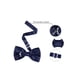 thumbnail image 3 of INSPIRE CHIC Accesorios de Pajarita para Hombre con Correa Ajustable Tuxedo Sólido Preatado Azul Oscuro, 3 of 5