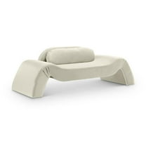 Meridian Furniture Austin Cream Velvet Loveseat