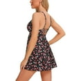 thumbnail image 4 of Liquidation! NMMUED Robe de Bain, Maillot de Bain Deux Pièces pour Femmes, Maillots de Bain Dos Nu pour Femmes, Maillot de Bain pour Femmes, Maillots de Bain à Col en V pour Femmes, Brun P, 4 of 7