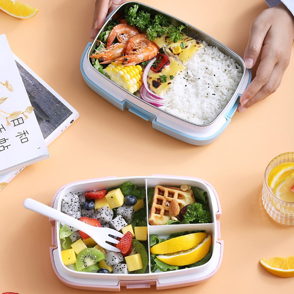 Lunch Box Japanese Style Leak-proof Buckles Design Separated