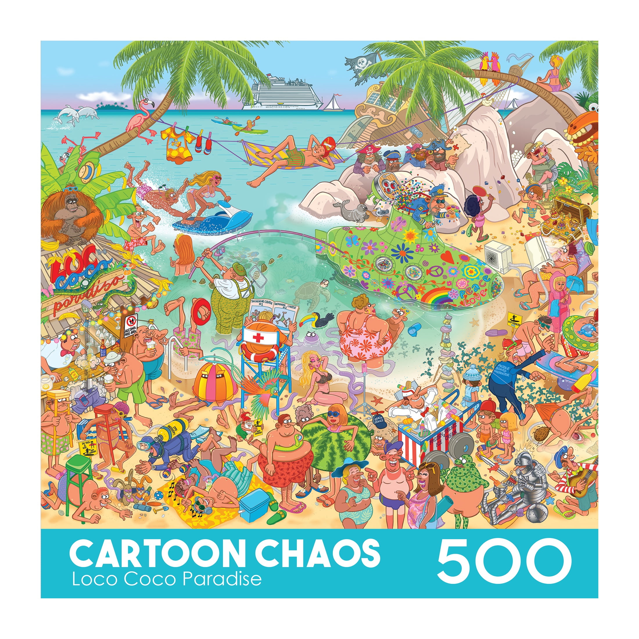 Cartoon Chaos 500pc - LOCO COCO PARADISE