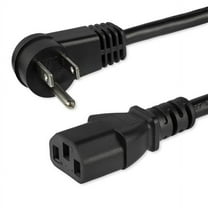 Startech.com Cord - 10 Ft / 3m - Nema 5-15p To C13 Cord - Right Angle - Computer Cord - Cable - Supply Cord - Cable - Iec 60320 C13 Straight To Nema 5-15p (p) Right-angled - 125 V - 10 A - 10 Ft -