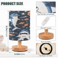 thumbnail image 3 of Sharks and Pumpkins Bedside Table Lamp Desk Warm Lights with USB Charging Port Cylinder LED Lamps for Bedroom Living Room Office, 3 of 7