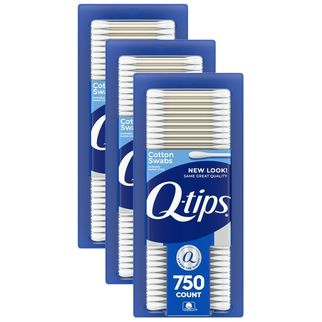 Hisopos de Algodón Q-tips para Higiene y Belleza 750 Unidades x3