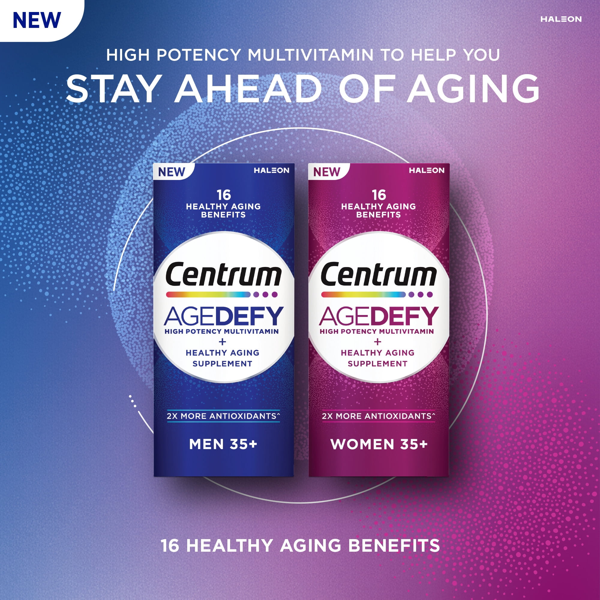 Centrum Age Defy for Women Multivitamin Supporting Healthy Aging with Resveratrol and Niacin for NAD+ Levels, 60 Tablets​