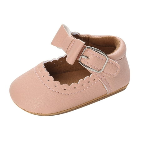 

nsendm Spring And Summer Children Baby Toddler Shoes Boys And Girls Casual Shoes Flat Bottom Light Solid Boys Shoes Size 9 Shoes Pink 0 Months