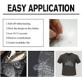 thumbnail image 3 of 1sheet Classic Motorcycle Iron on Transfer 11.7x8.3inch Heat Transfer Decal Bling Decals Clear Rhinestone Template Clothing Repair Applique for T-Shirt Clothing Pants Bags, 3 of 7