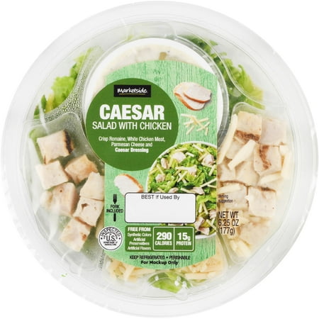 Marketside Chicken Caesar Salad Bowl 6.25 oz - Walmart.com