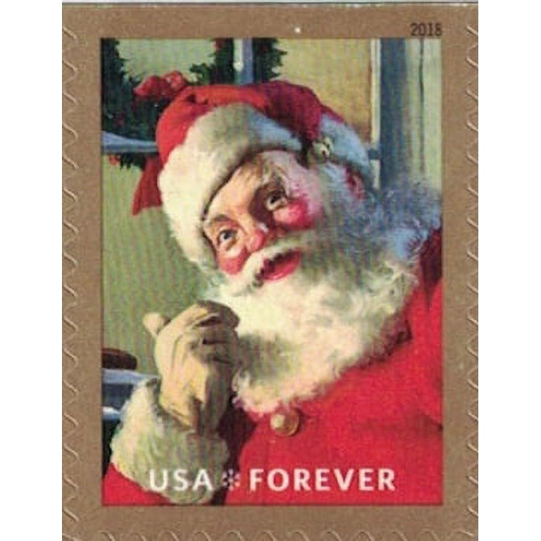100PCS Forever Stamps 2012 Santa Claus and Sleigh USPS First-Class