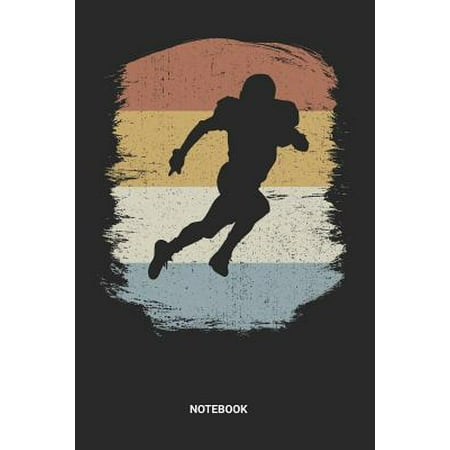Notebook : Dotted Lined Retro Vintage American Football Notebook (6x9 inches) ideal as a Coaches Coaching Tactics and Exercise Journal. Perfect as a Teams Official Youth Playbook for all Football Sunday Games Lover. Great gift for Men, Women, Teens &