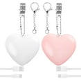 thumbnail image 6 of NUAHRHY 4pcs Purse Glow Heart Light for Inside Purse Keychain LED Automatic Sensor Night Purse Lights Love Wallet Tote bag Touch Sensing Light Handbag Mini Bag Lamp (2Pink Heart+2White Heart), 6 of 9