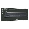 thumbnail image 3 of Logitech Craft Advanced with Creative Input Dial - Keyboard - backlit - Bluetooth, 2.4 GHz, 3 of 13