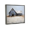 thumbnail image 4 of Stupell Industries Winter Country Barn Landscape Painting Gray Floater Framed Canvas Art Print Wall Art, 21 x 17, 4 of 10